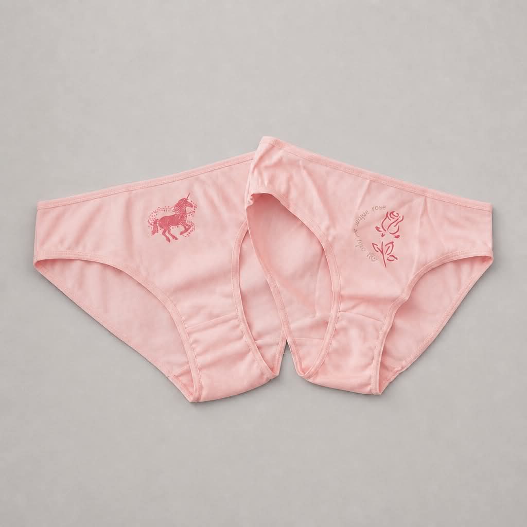 Pink Icons | Παιδικό Βαμβακερό Σλιπ Κοριτσιού