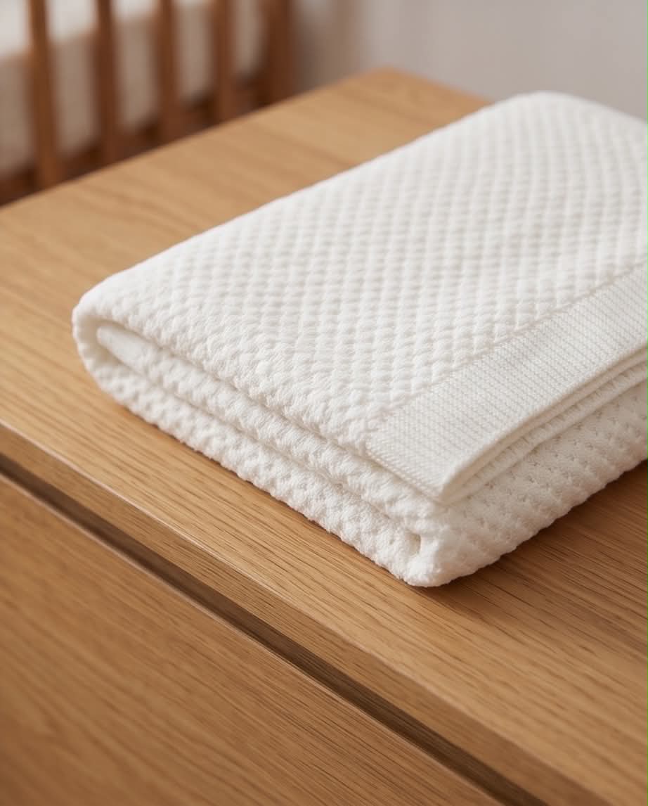 Cozy Knit | Πλεκτή Βρεφική Κουβέρτα Κούνιας 110×140 cm