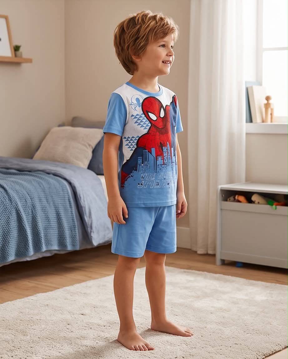 Spider Hero Blue | Παιδική Καλοκαιρινή Πιτζάμα