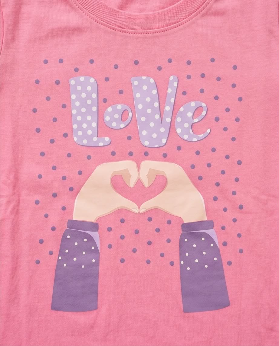 Love Hearts | Παιδική Καλοκαιρινή Πιτζάμα