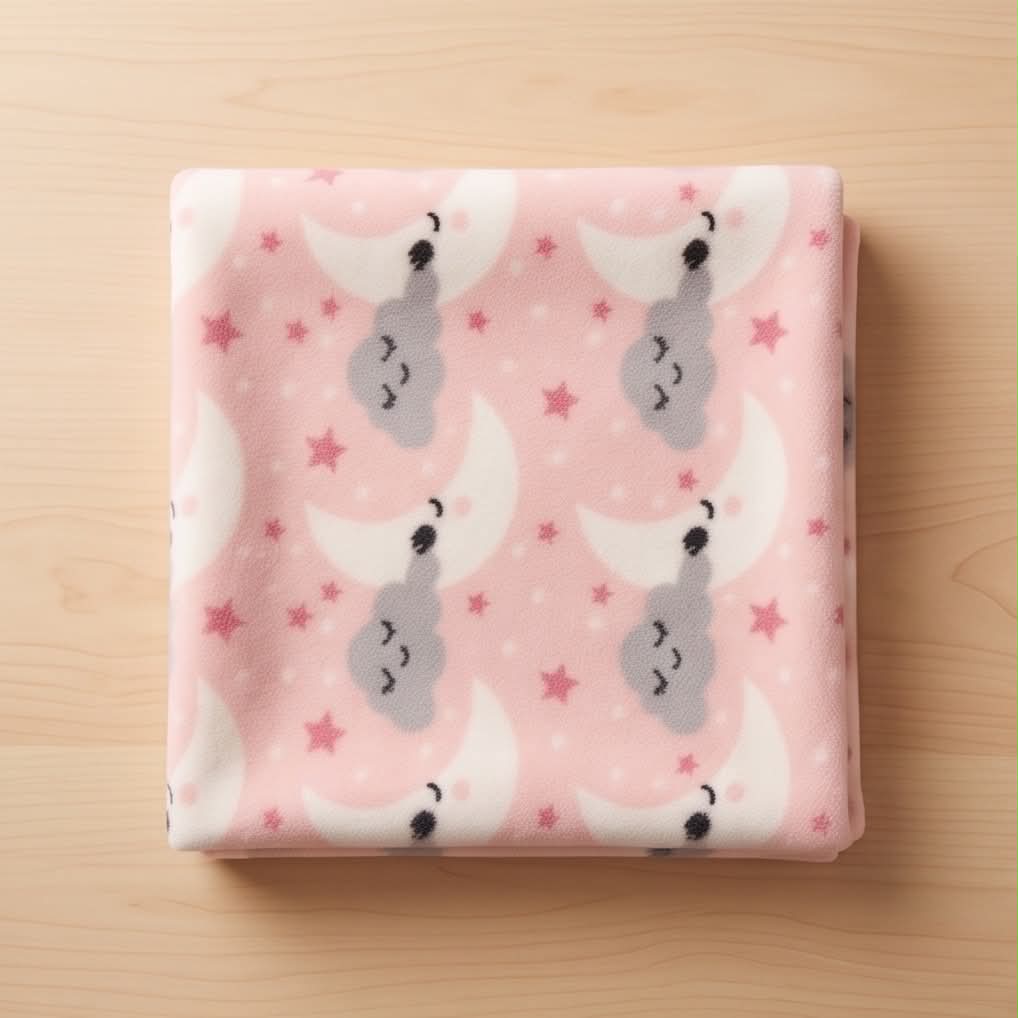 Dreamy Clouds | Βρεφική Fleece Κουβέρτα Αγκαλιάς 80×110 cm