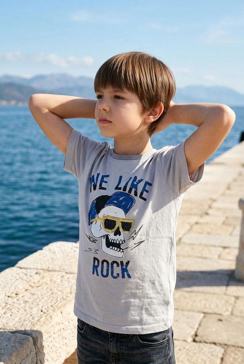We Like Rock | Παιδική Κοντομάνικη Μπλούζα