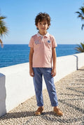 Nautical Style | Παιδικό Σετ Polo με Υφασμάτινο Παντελόνι