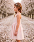 🌸 Golden Lace Dress |Ρομαντικό χρυσό αμάνικο φόρεμα με δαντελένιες λεπτομέρειες
