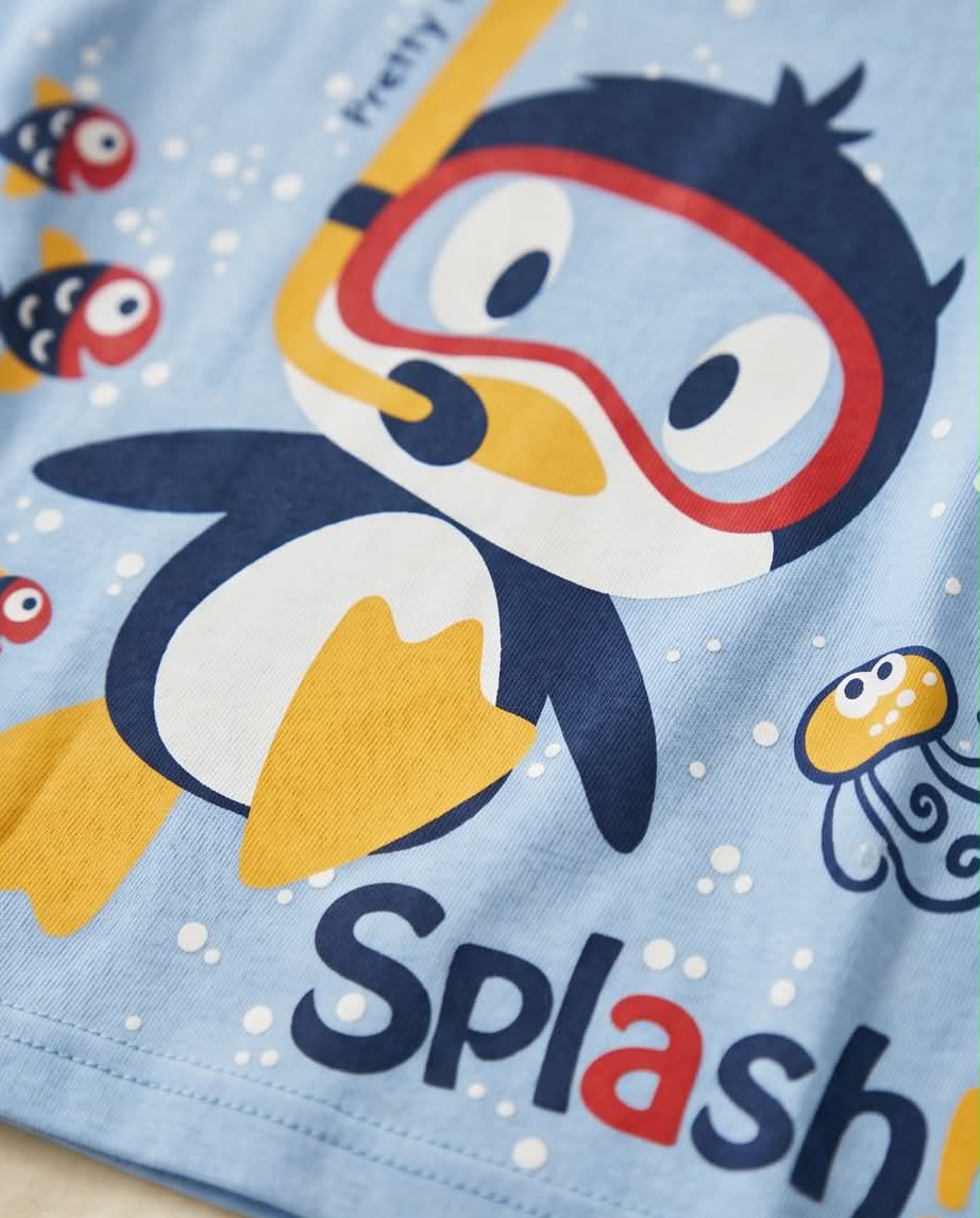 Diving Penguin | Παιδική Καλοκαιρινή Πιτζάμα