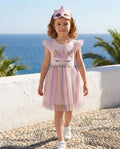 🦄 Dream Unicorn Dress | Παιδικό φόρεμα με σχέδιο μονόκερο και πολύχρωμη τούλινη φούστα.