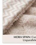 Mora Zig Zag | Βρεφική Κουβέρτα Αγκαλιάς Διπλής Όψης 80×110 cm