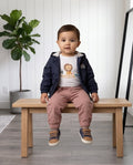 Little King | Βρεφικό σετ με μπουφάν, μπλουζάκι και παντελόνι