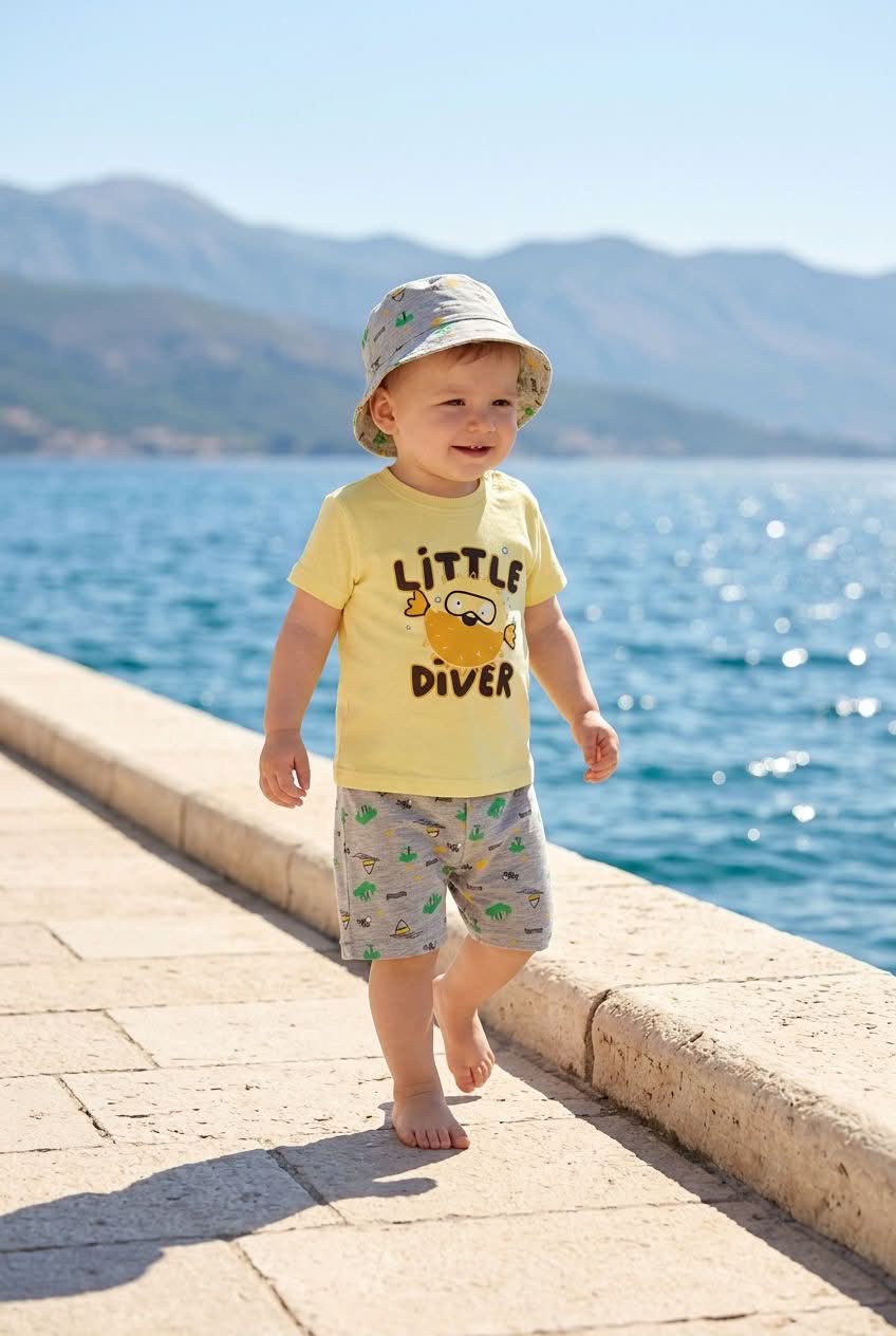 Little Diver | Βρεφικό Καλοκαιρινό Σετ