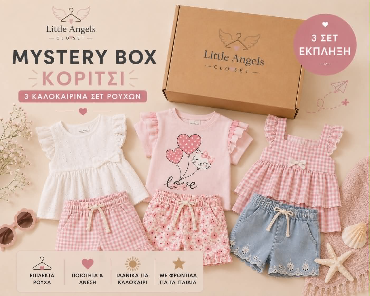 Καλοκαιρινό Mystery box Κορίτσι- 3 τεμάχια