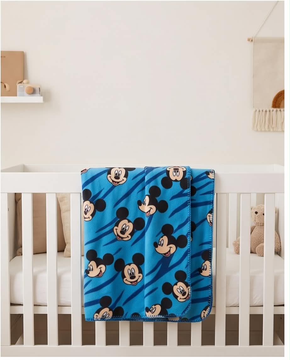 Mickey Dreams | Λεπτή Βρεφική Κουβέρτα Αγκαλιάς 80×110 cm
