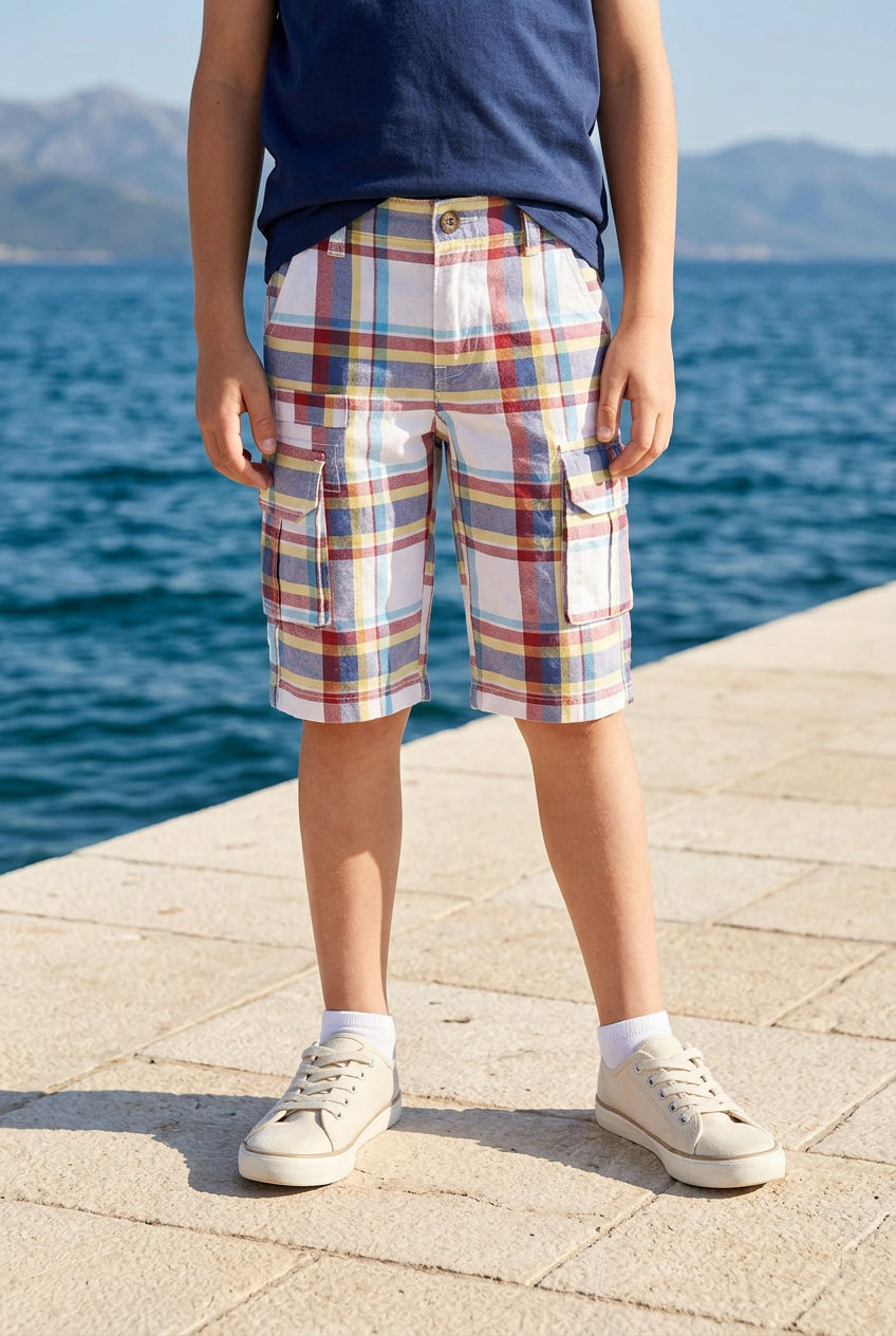 Summer Check | Παιδική Cargo Βερμούδα