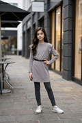 Rib Velvet Chic | Φόρεμα Βελουτέ Ριπ με Ζώνη