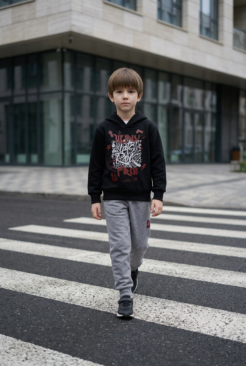 Urban Rebel | Σετ Φόρμας με Κουκούλα