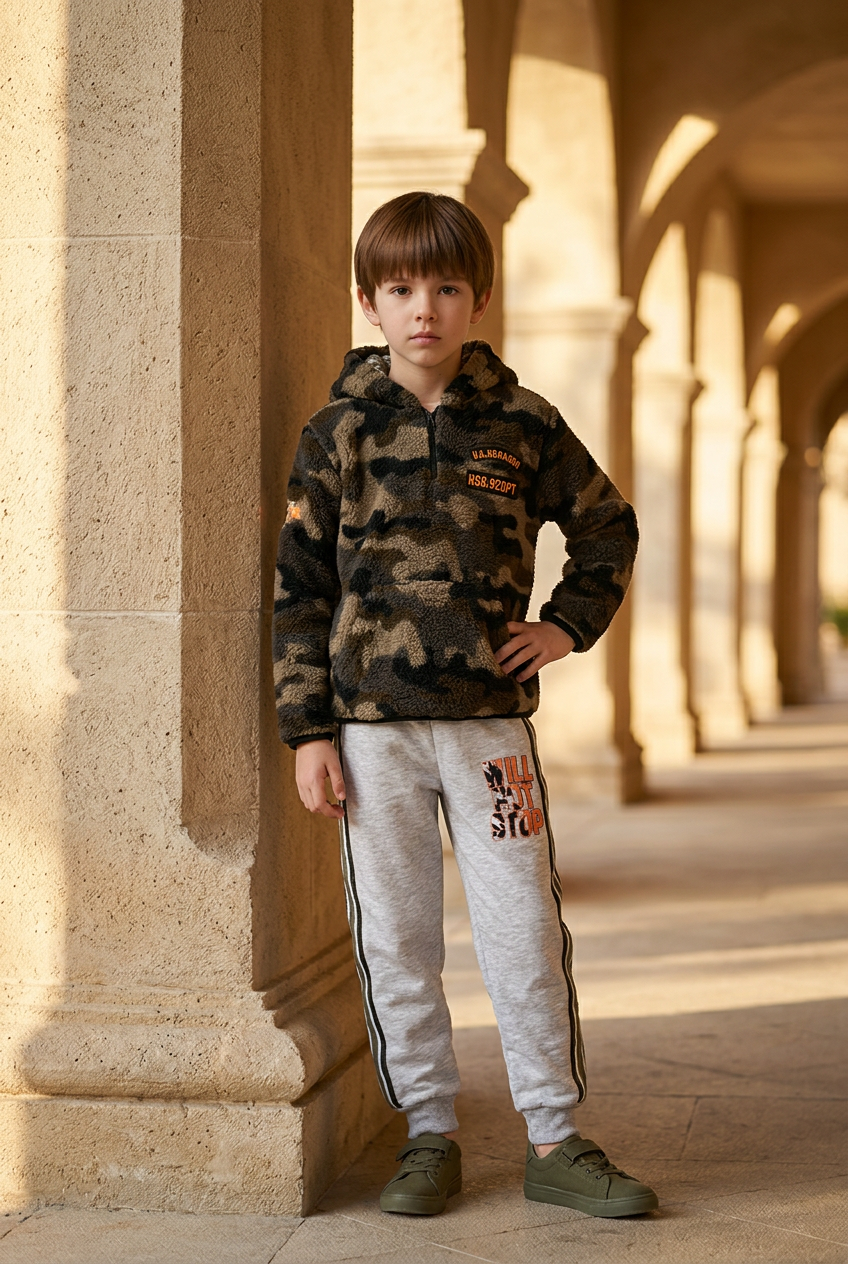 Urban Camo | Σετ Φόρμα με Teddy Μπλούζα