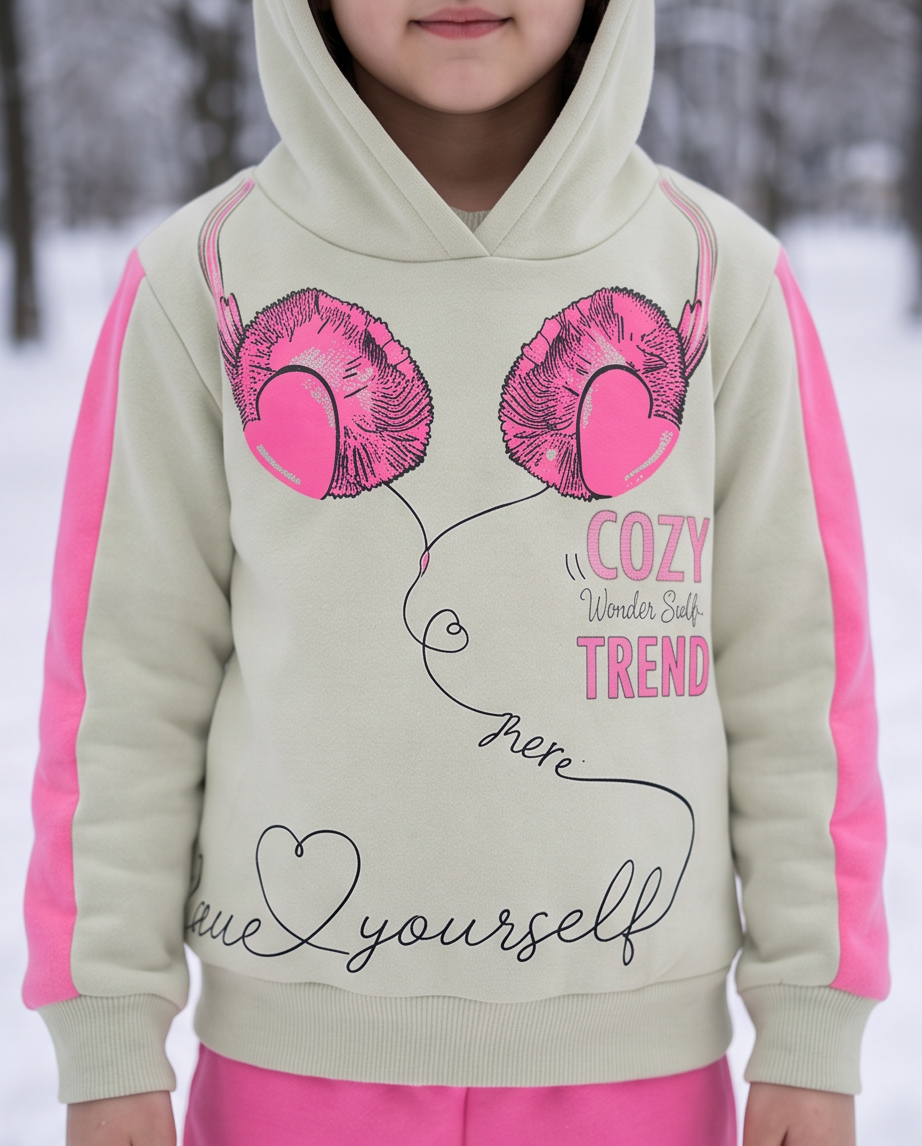 Cozy Trend | Σετ Φόρμας με Κουκούλα