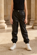 Urban Leather | Παιδικό Δερμάτινο Παντελόνι Jogger