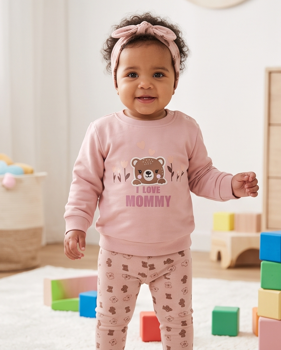 I Love Mommy | Βρεφικό Σετ 3 Τεμαχίων