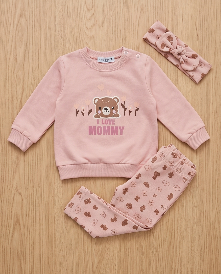 I Love Mommy | Βρεφικό Σετ 3 Τεμαχίων