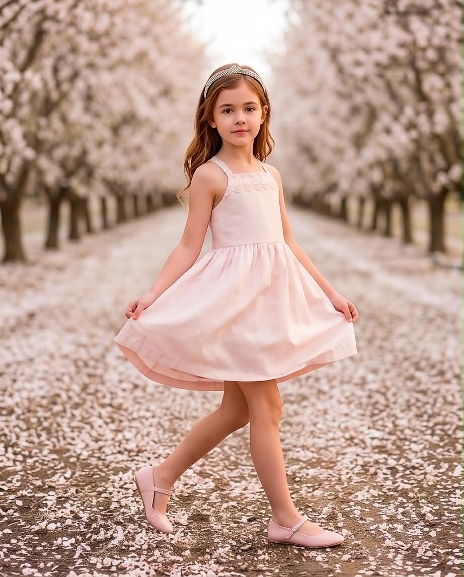 🌸 Golden Lace Dress |Ρομαντικό χρυσό αμάνικο φόρεμα με δαντελένιες λεπτομέρειες