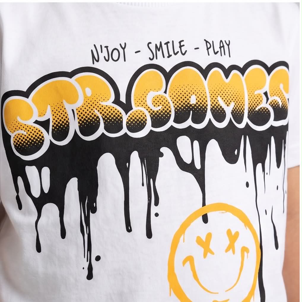 Smile Gamer | Παιδικό σετ με κοντομάνικο μπλουζάκι και σορτ