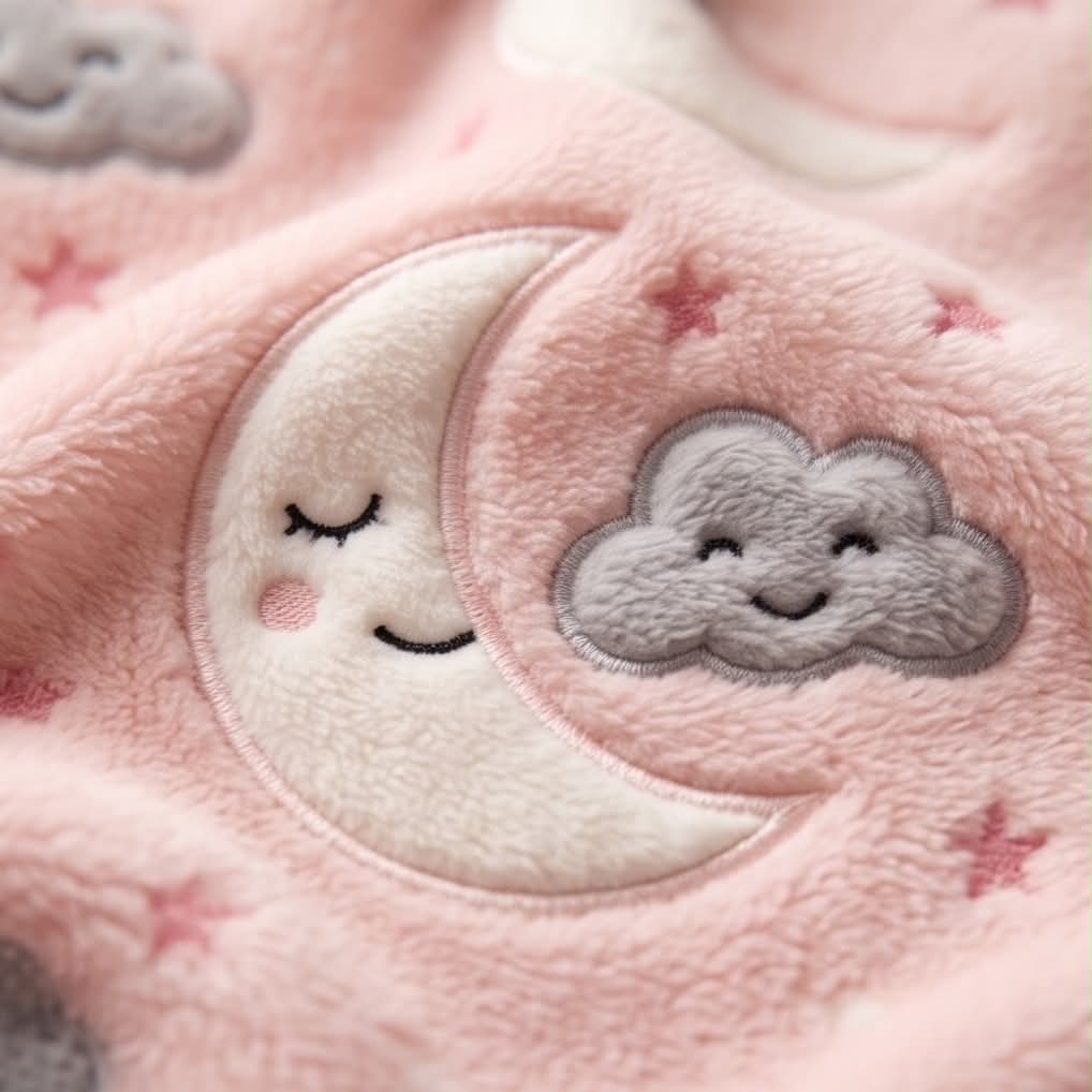 Dreamy Clouds | Βρεφική Fleece Κουβέρτα Αγκαλιάς 80×110 cm