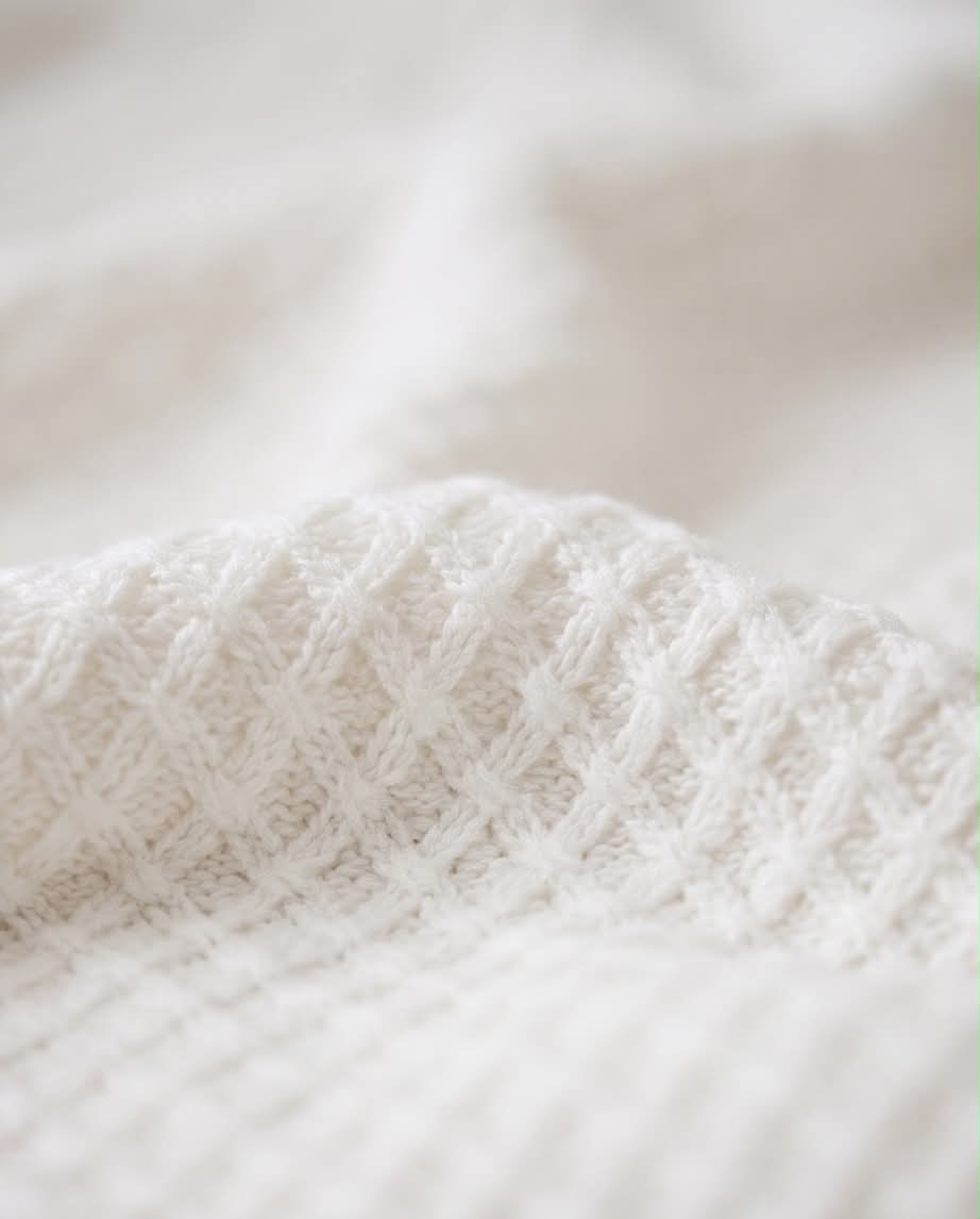 Cozy Knit | Πλεκτή Βρεφική Κουβέρτα Κούνιας 110×140 cm
